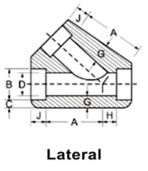 ASME B16.11 Lateral ASME B16.11 Lateral